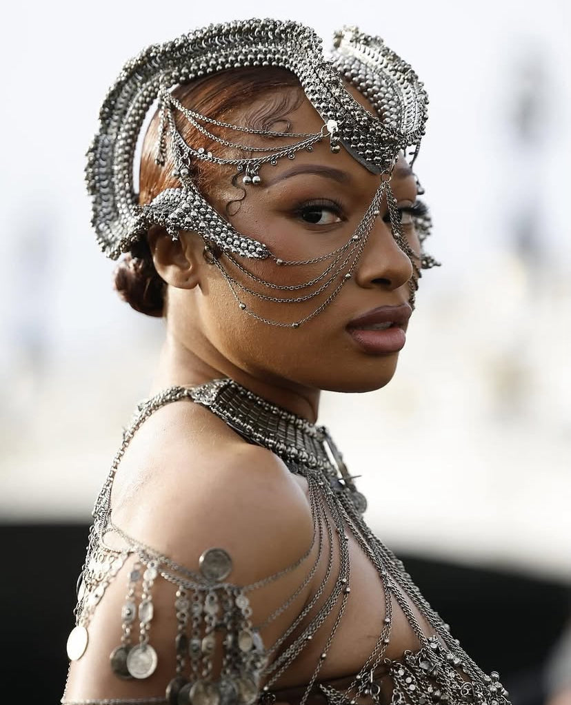 Megan Thee Stallion Wears Object & Dawn at Paris Couture Week