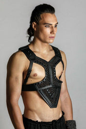 Adonis Men's Leather Beaded Harness 35% OFF in Cart