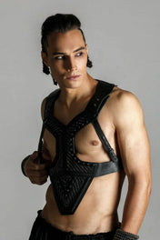 Adonis Men's Leather Beaded Harness 35% OFF in Cart