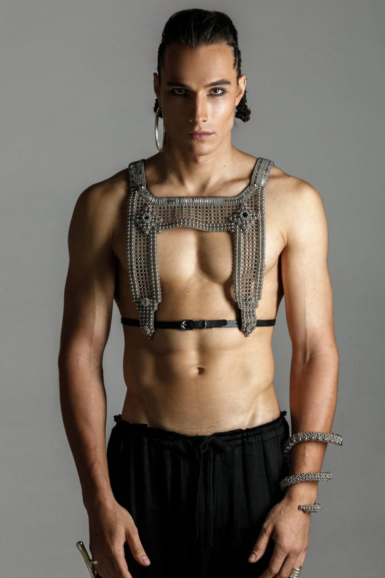 Men's Artemisia Mesh Top in Silver