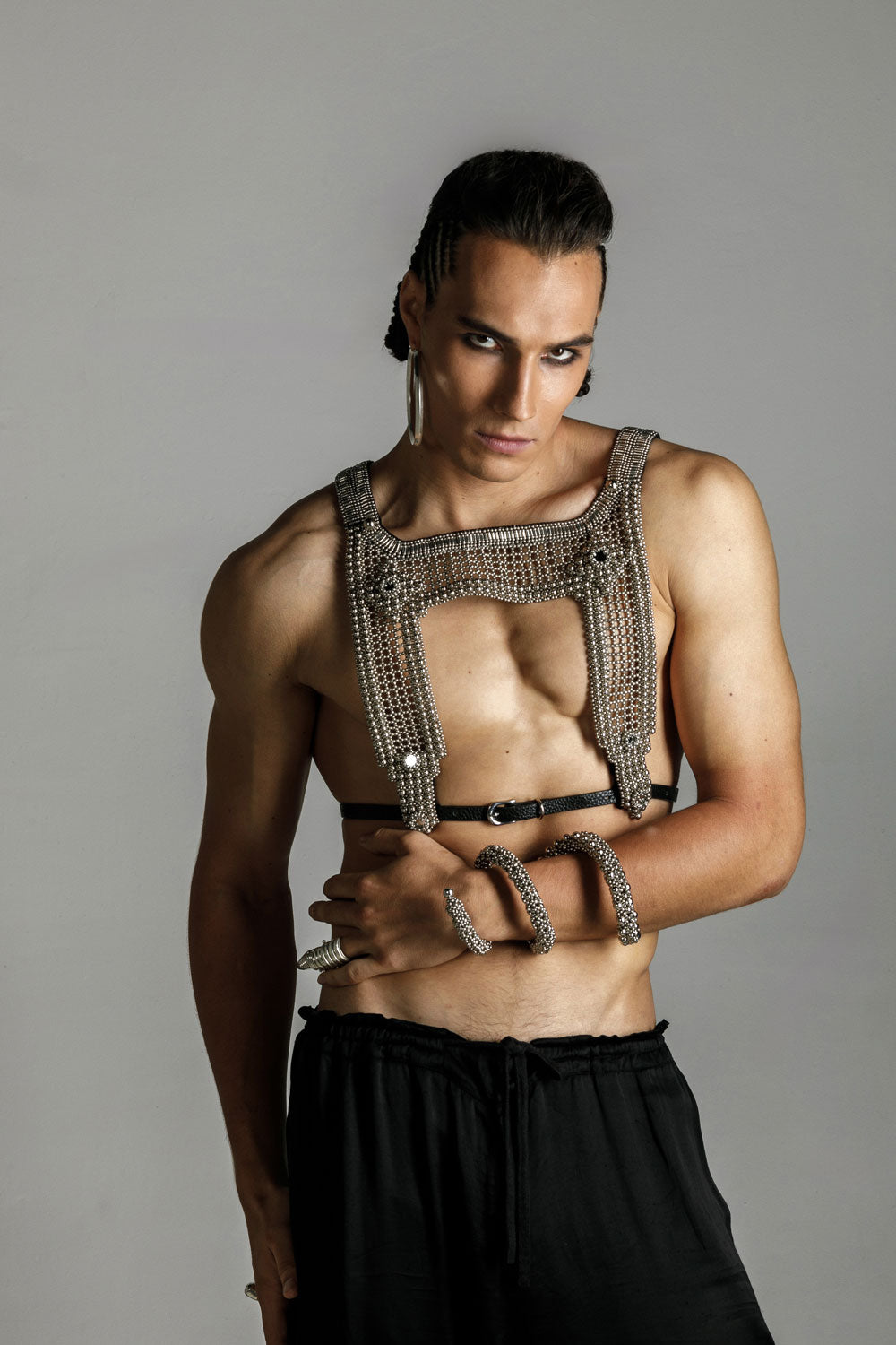 Men's Artemisia Mesh Top in Silver