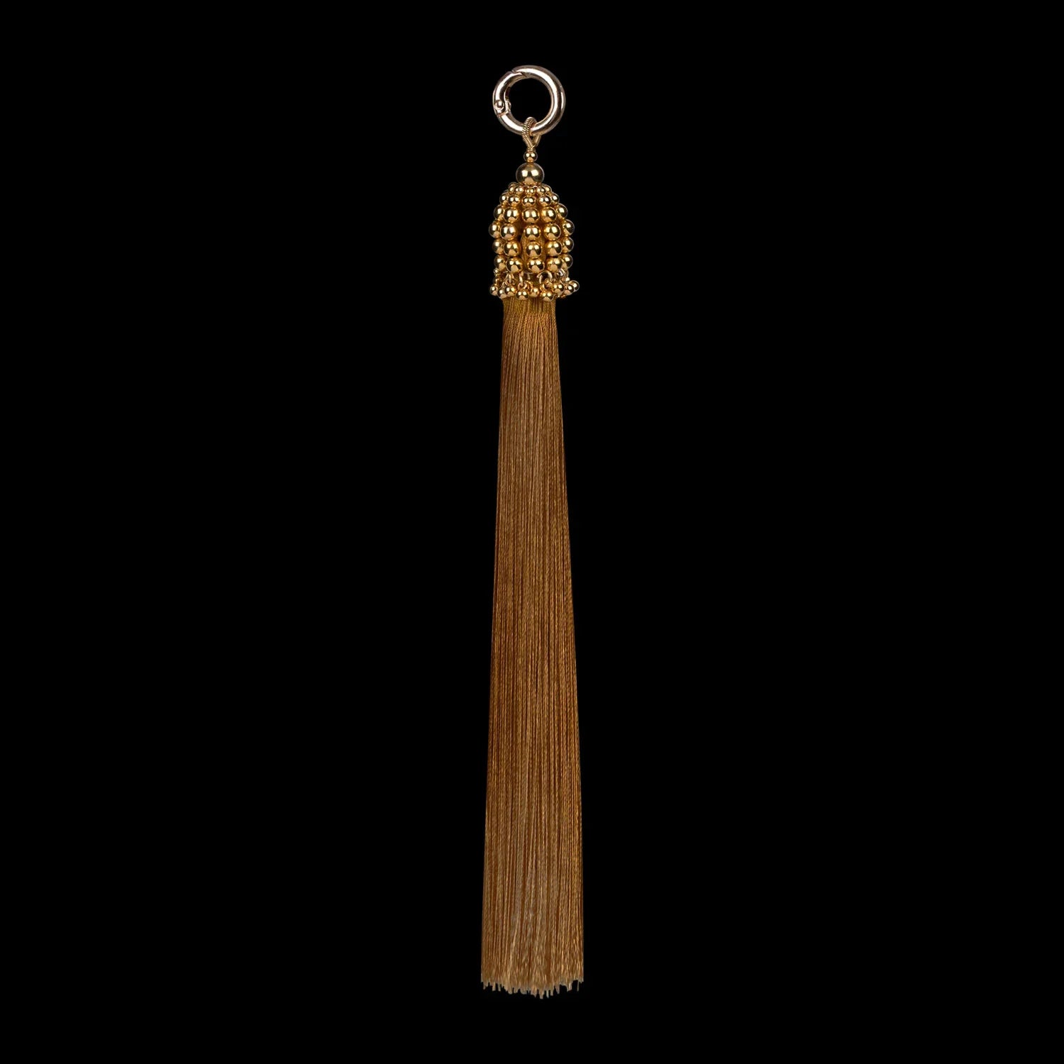 beaded modular tassel gold by object and dawn