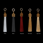5" Gold Cap Polyester Tassel - 5 color variations