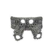 Object & Dawn ghost images of Amaya Bow band polymer metal beads front view ghost image