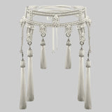 Amaya Luxury Beaded Modular Waist Belt w/ Removable Tassels - 4 Colors