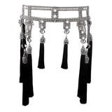 Amaya Luxury Beaded Modular Waist Belt w/ Removable Tassels - 4 Colors