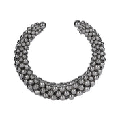 handcrafted modular beaded polymer metal beads in silver by object and dawn ghost