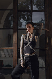 Beaded Adjustable Chain Belt with Removable Tassel - 7 Looks in 1