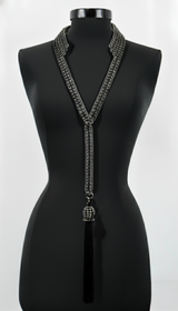 Beaded V-Neck Harness Necklace – Convertible Modular Body Jewelry