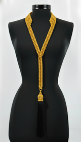 Beaded V-Neck Harness Necklace – Convertible Modular Body Jewelry