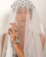 Mata Hari Ring & Hand Jewelry in Pearl