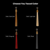 Artemisia Mesh Top Gold with Four Tassels