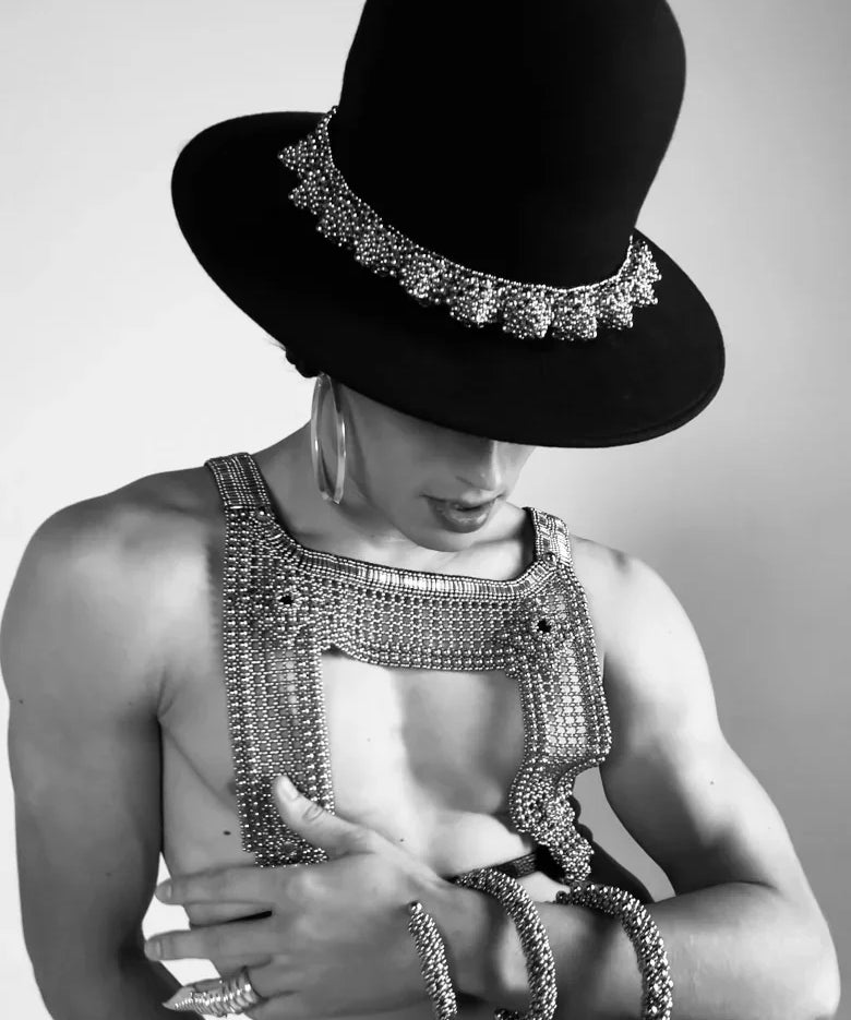 handcrafted eingana hatband in silver by object & dawn