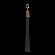 Jas Beaded Cat Ear Headband with 2 Removable Tassels - 4 Color Variants