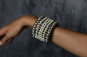 Khutulun Wide 4D Cuff in Pearl