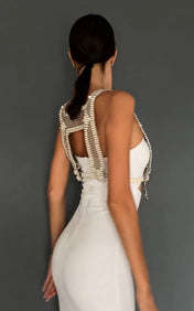 Artemisia Mesh Top in Pearl