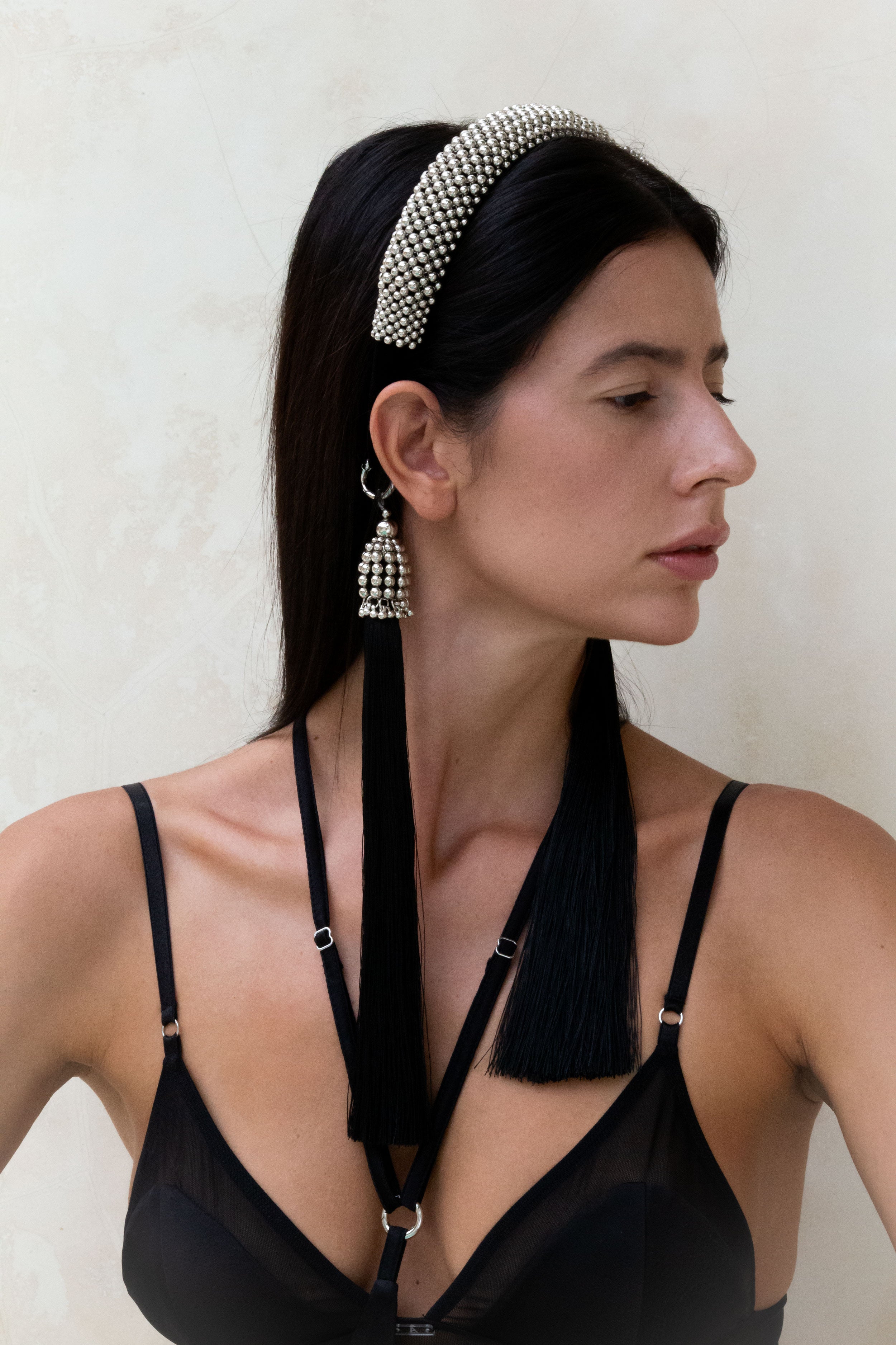 Amaya Beaded Bow Modular Headband - 3 Color Variants