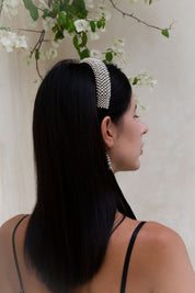 Amaya Bow Head Band in Silver