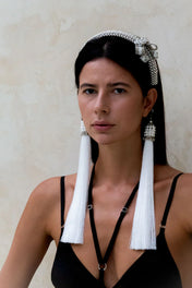 Amaya Bow Headband in Pearl - 2 variations