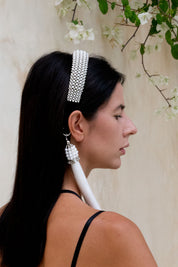 Teuta Head Band in Pearl- 2 variations