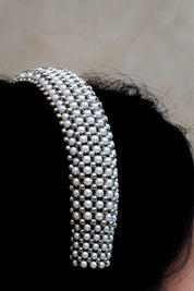 Amaya Bow Head Band in Pearl - 2 variations