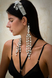 Amaya Bow Head Band in Pearl - 2 variations