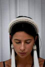 Anais Head Band in Pearl- 2 variations