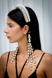 Anais Head Band in Pearl- 2 variations