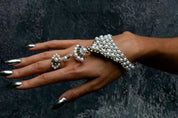 Mata Hari Ring & Hand Jewelry in Pearl