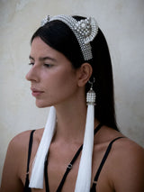 Jas Headband in Pearl