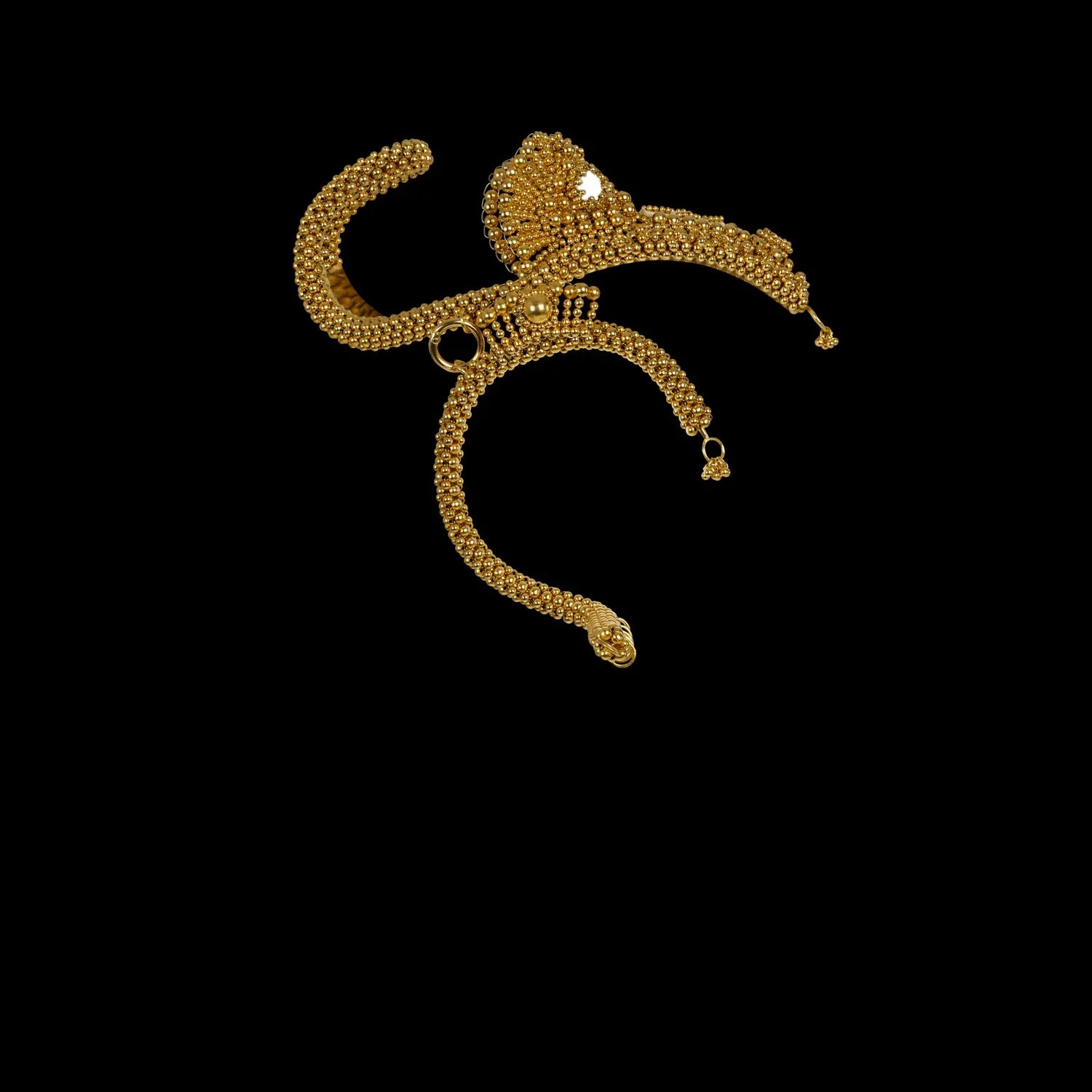 ghost image jas modular headpiece 22k gold plate object and dawn