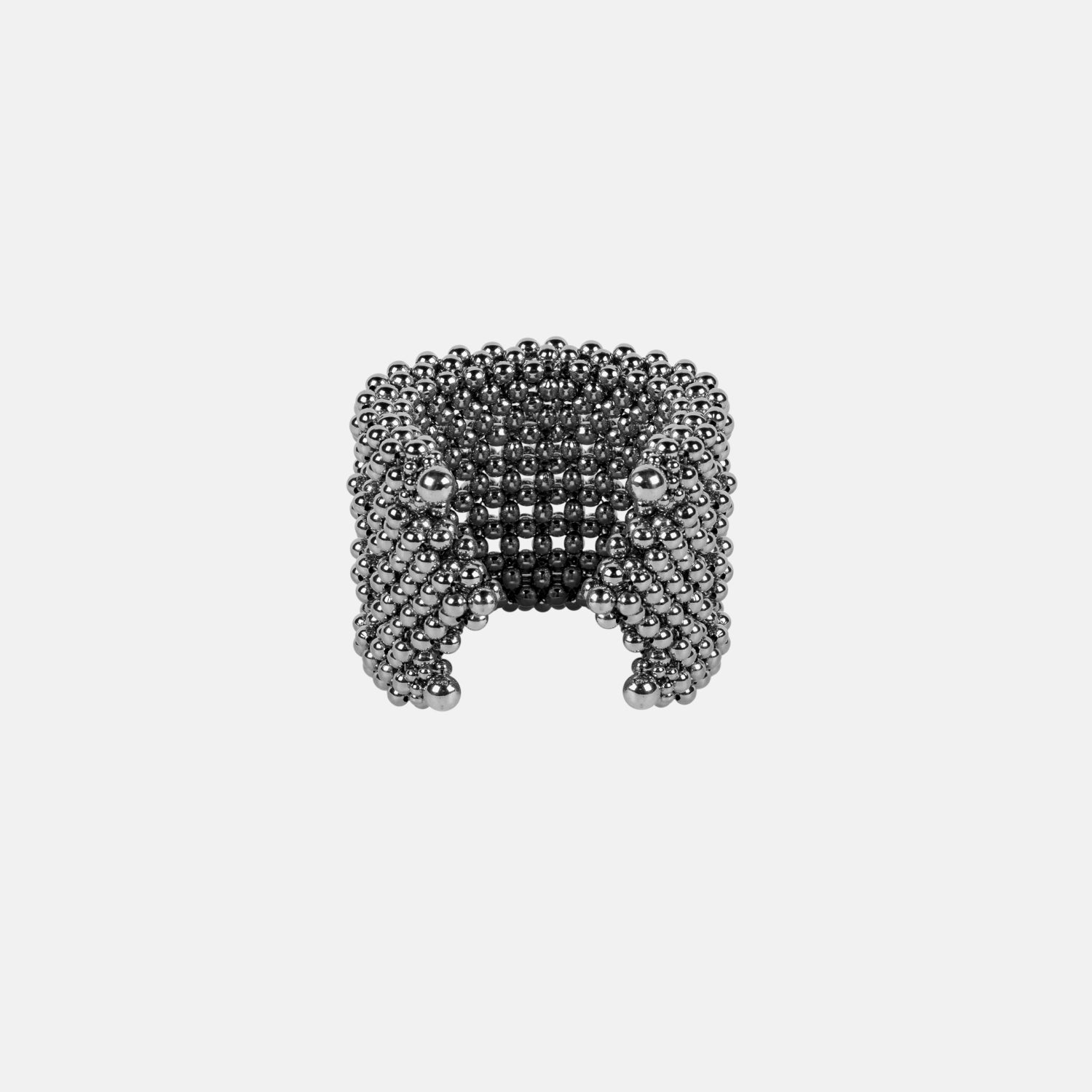 Khutulun Wide 4D Cuff in Silver