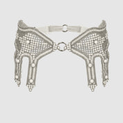 Khutulun Modular Garter Belt In Pearl