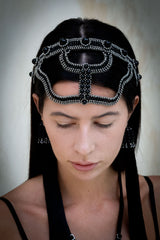 Khutulun Headband – Luxury Beaded Statement Headband w/ Removable Tassels- 4 Colors