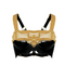 ghost image of gold modular beaded khutulun top with premium leather in white background by object and dawn