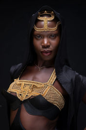 Khutulun Modular Top with Leather Balconette Bra –  4 Color Variants