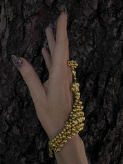 Mata Hari Ring & Hand Jewelry, 22K Gold Wash