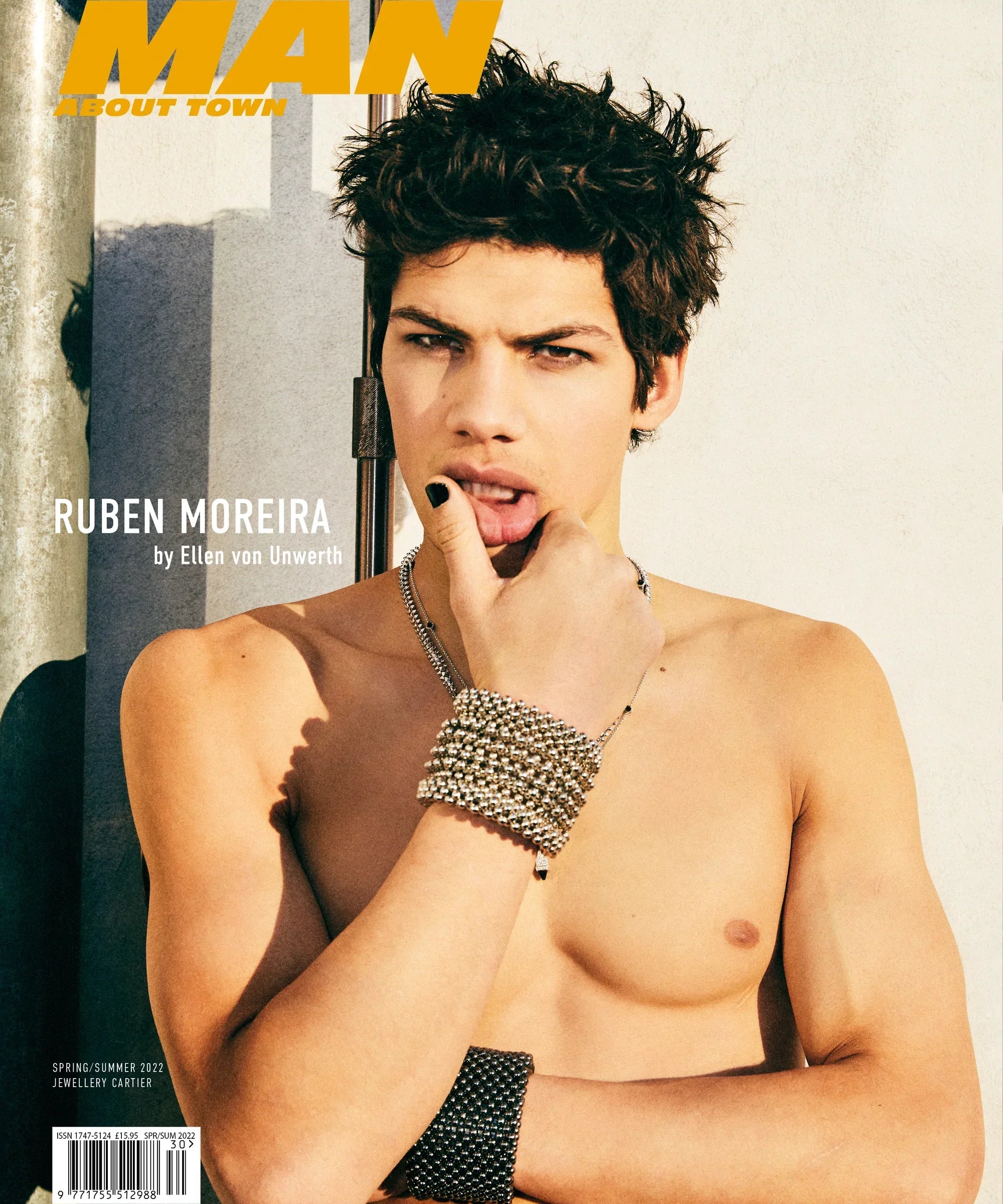 man as magazine cover wear khutulun 4d supple cuff silver and artemisia wide  jet black by object and dawn