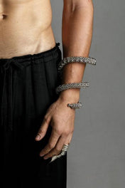 Zetian Beaded Spiral Cuff- 2 Color Variants