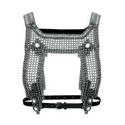 ghost image handcrafted modular artemisia mesh top in silver by object and dawn front view