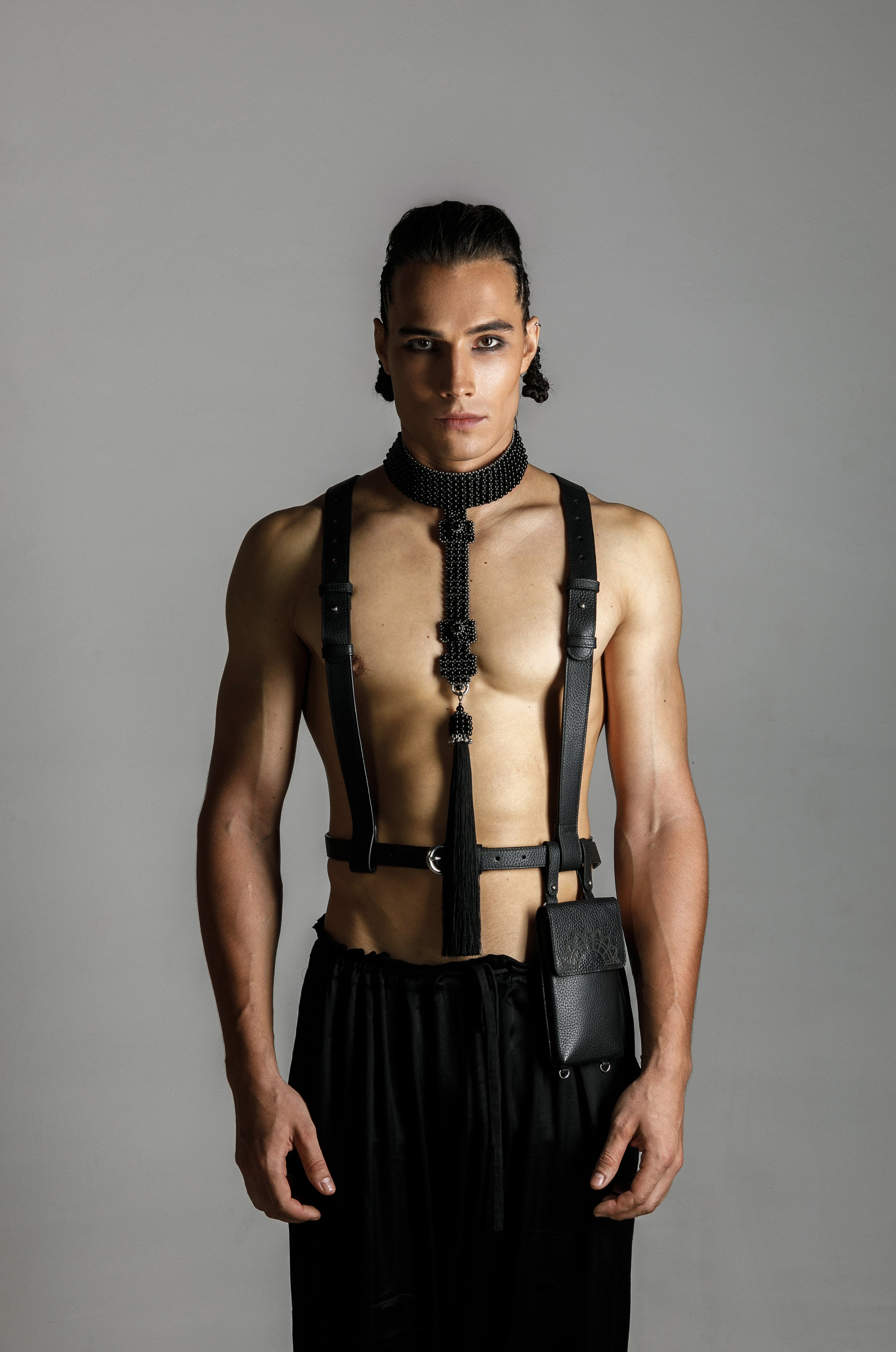 Men's Elohim T-Choker in Jet Black