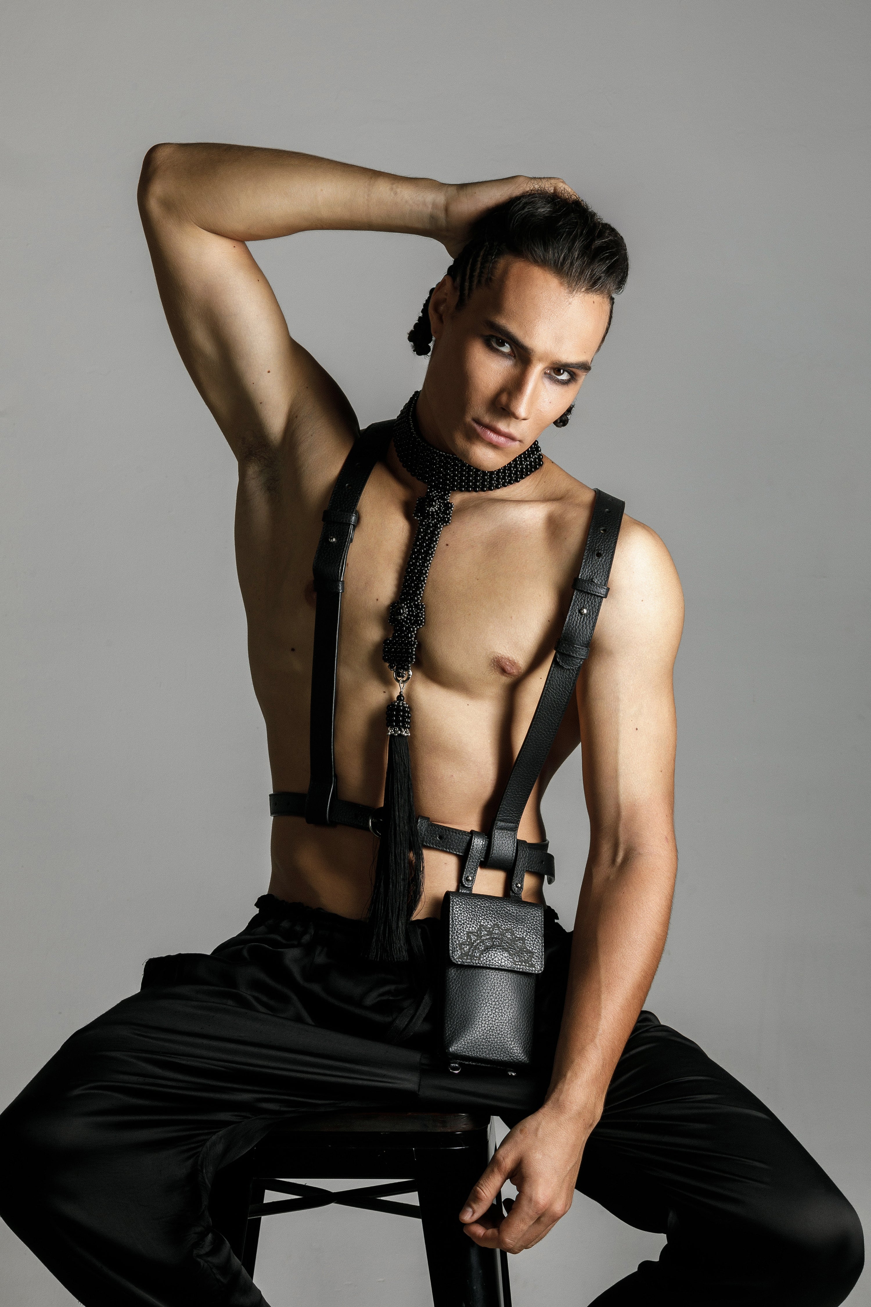 Men's Zheng Modular Leather Harness & Belt