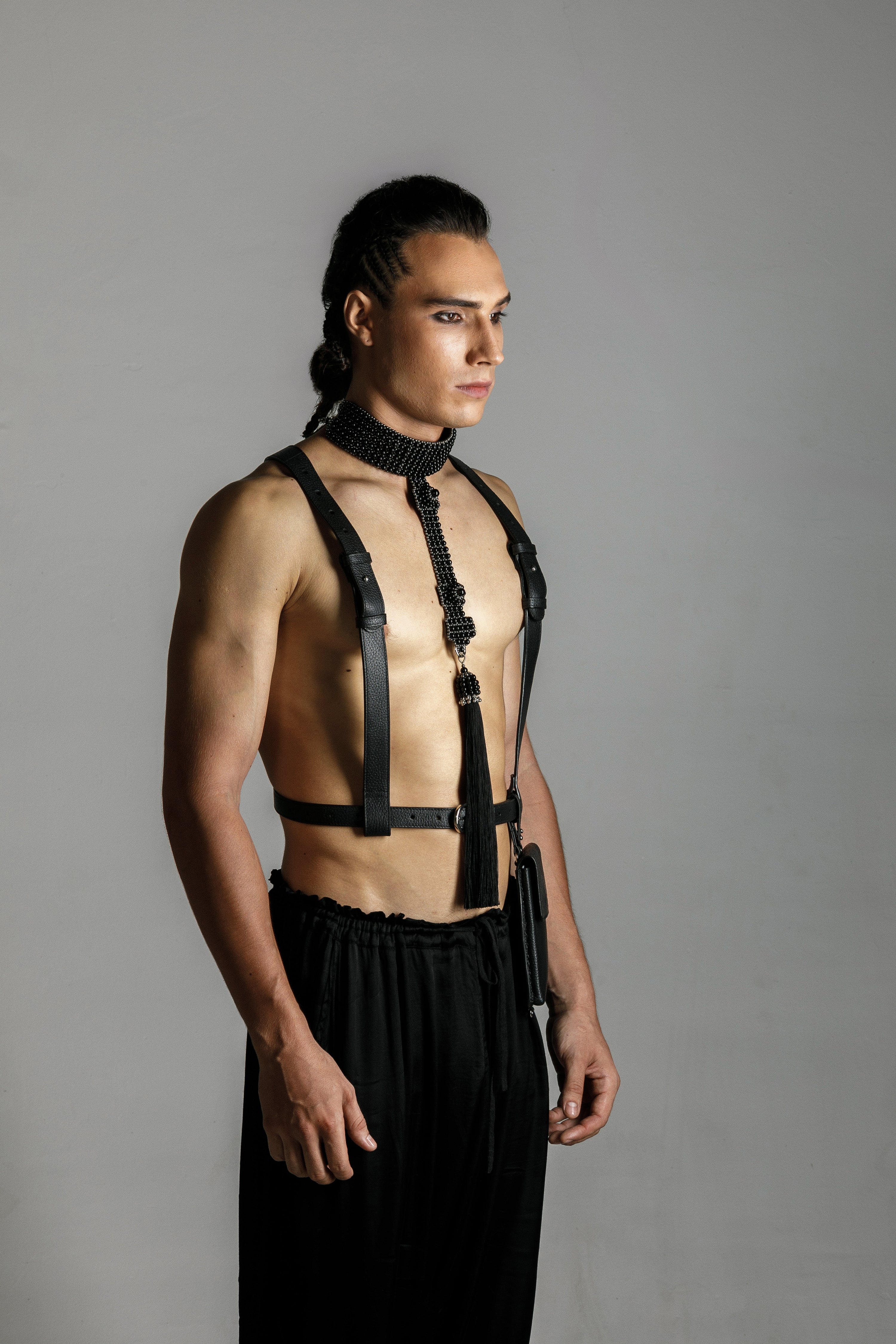 Men's Zheng Modular Leather Harness & Belt