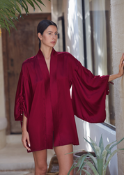 Mineko Short Silk Kimono- 3 Color Variants