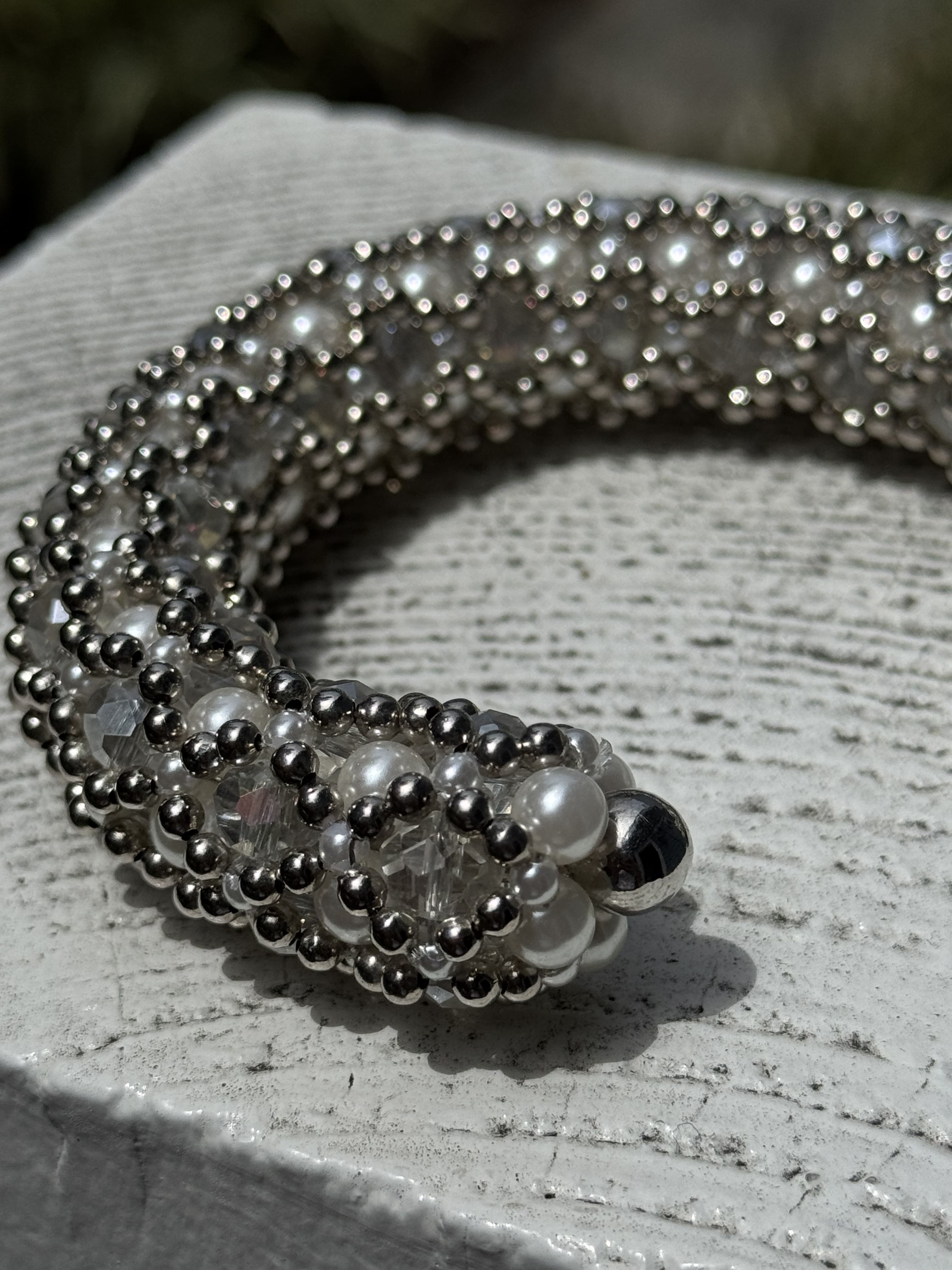 Nyx Cross-Beaded Cuff - 2 Color Variants