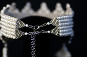 Sappho Crown in Pearl with Reversible Clusters