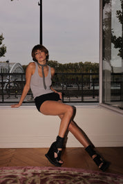 Signature Beaded Slim T-Choker