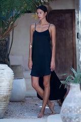 Tamoe Asymmetrical Silk Slip Dress - 2 Color Variants