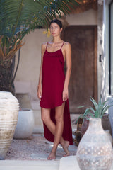 Tamoe Asymmetrical Silk Slip Dress - 2 Color Variants