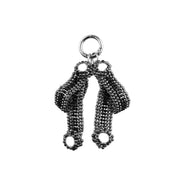 Object & Dawn Amaya Bow in jet black, modular fashion, ghost image front view 